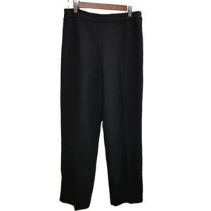 Jones Studio Womens Size 10 Black  Solid Straight Leg Dress Pants